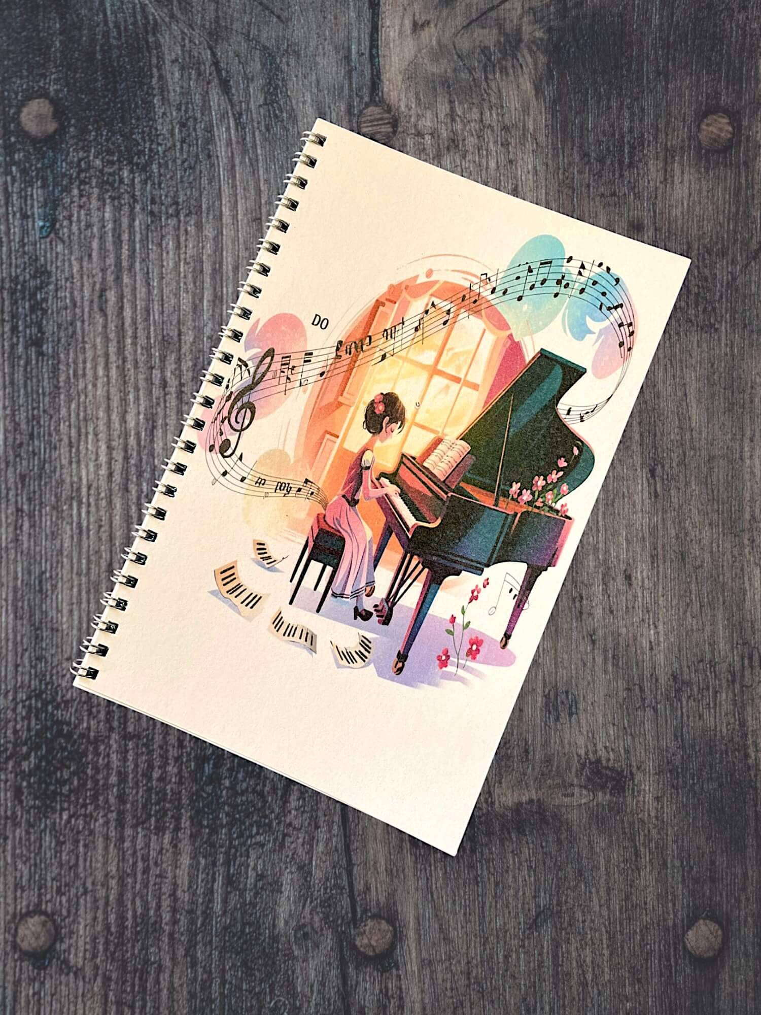 Cuaderno musical para estudio de piano