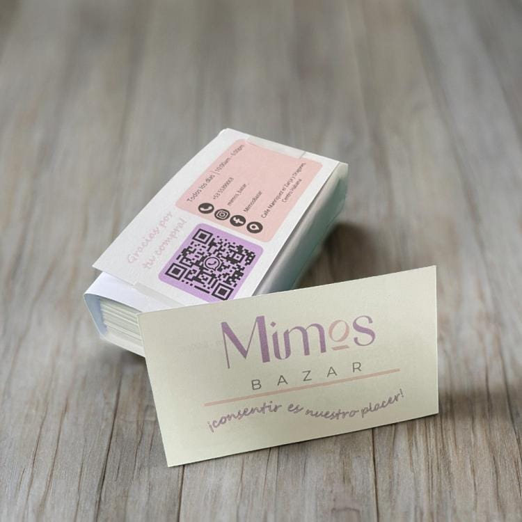 Tarjetas de visita de negocio Mimos Bazar