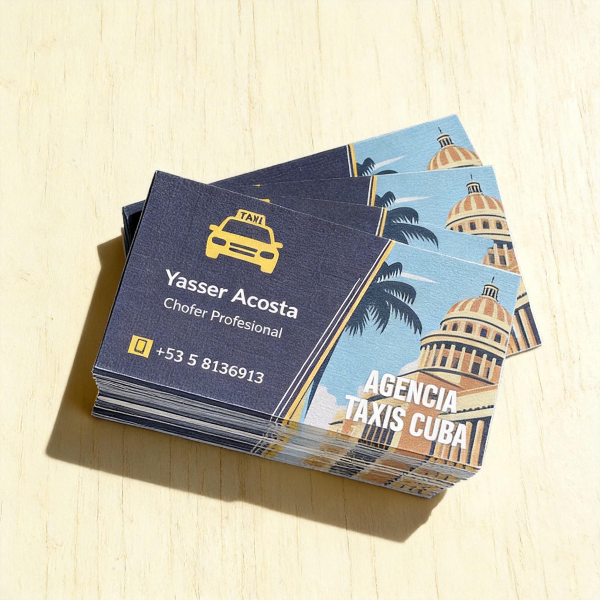 Tarjeta de presentación de Taxista