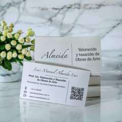 tarjeta de presentación Almeida hecha por Fabrikios